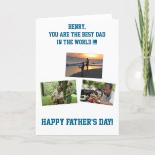 Personalized Fathers Day Cards ADD YOUR PHOTO