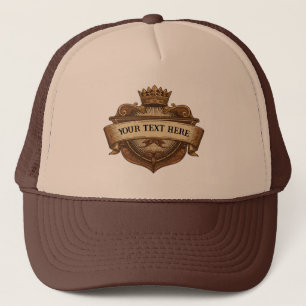 Personalized Father's Day Crown & Shield  Trucker Hat