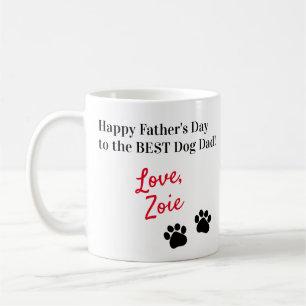 Personalized Father's Day From Dog Coffee Mug