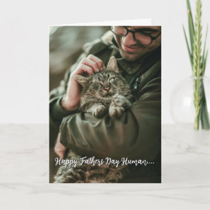 Personalized Fathers Day From the Cat  Card