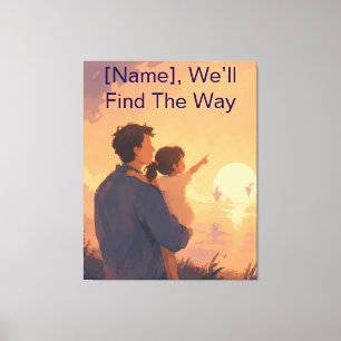 Personalized Fathers Day Gift From Daughter Canvas Print