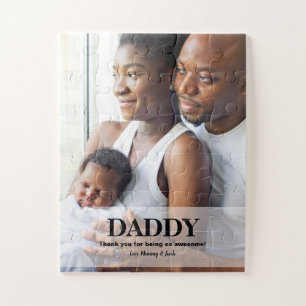 Personalized Father's day Gift Idea Daddy photo  Jigsaw Puzzle