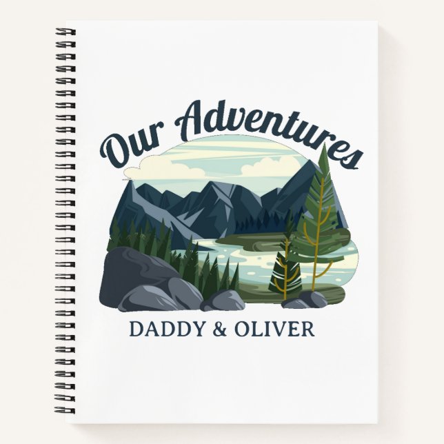 Personalized Father's Day Gift Notebook (Front)