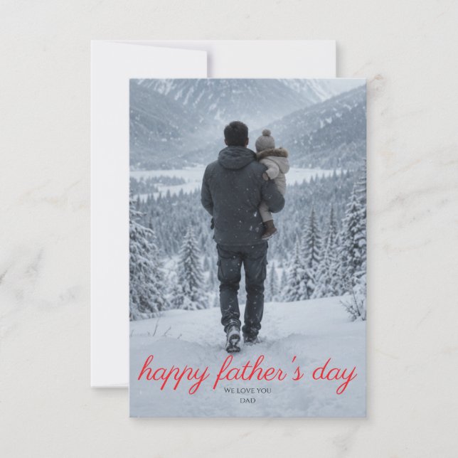 Personalized Father's Day Greeting Card (Front)