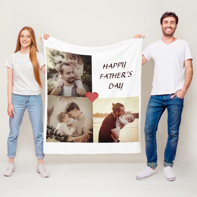 Personalized  Father's Day Photo Blanket  (In Situ)