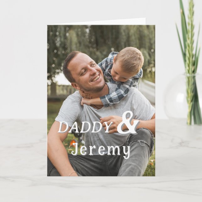 Personalized Father's Day Photo Card (Front)