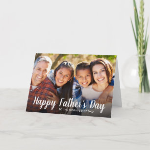 Personalized Father's Day Photo Card for Dad