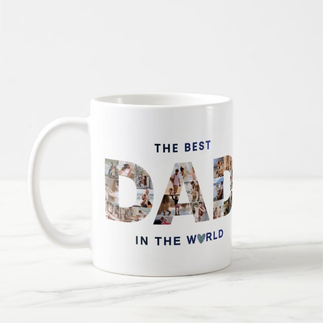 Personalized Father's Day photo Collage Mug  (Left)