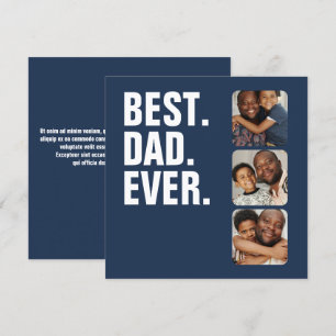 Personalized Fathers Day Photo Gift Best Dad Ever