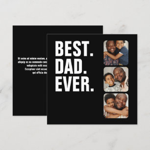 Personalized Fathers Day Photo Gift Best Dad Ever
