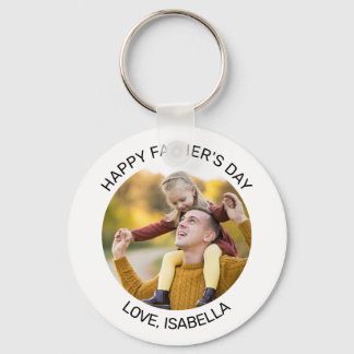 Personalized Father's Day Photo Keychain