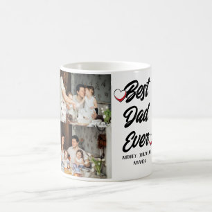 Personalized father's Day, two photo collage gift Coffee Mug