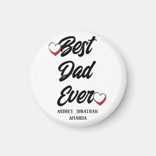 Personalized father's Day, two photo collage gift Magnet