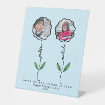 Personalized Fathers Garden Photo gift from kids