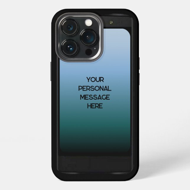 Personalized Faux Cellphone Screen iPhone Case (Back)