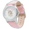 Personalized faux gold & pink unicorn watch