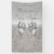 Personalized Faux Silver Sequins Bow Baby Shower