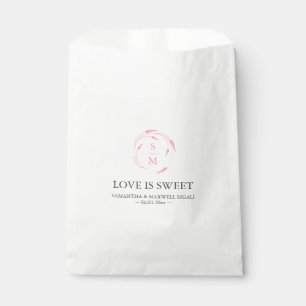 Personalized Favour Bags for Weddings Pink