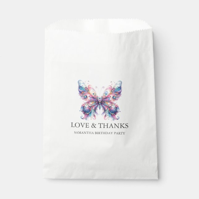 Personalized Favour Bags Magical Butterfly (Front)