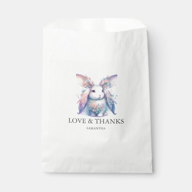 Personalized Favour Bags Mystical Bunny (Front)