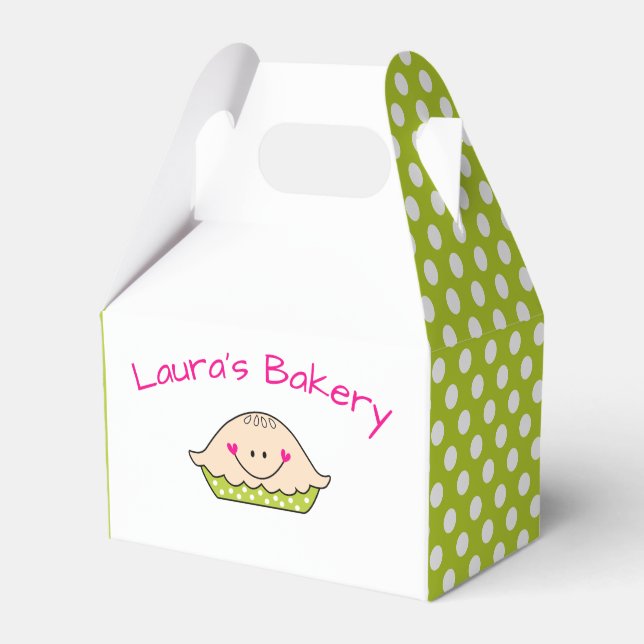 Personalized Favour Box Cute Pie (Front Side)