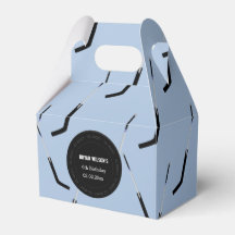 Personalized favour box Ice Hockey theme