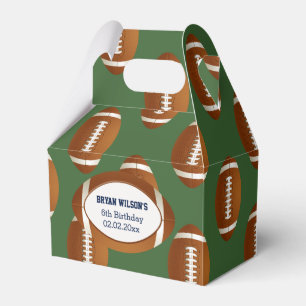 Personalized favour box Sports Party football