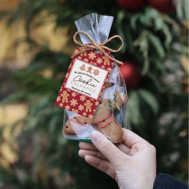 Personalized Favour Tag Christmas Cookie Exchange (Creator Uploaded)