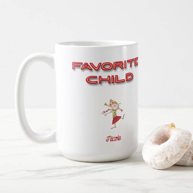 Personalized Favourite Child Coffee Mug (With Donut)
