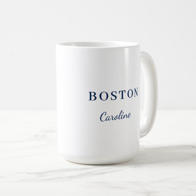 Personalized Favourite City Name Moving Gift Coffee Mug (Front Right)