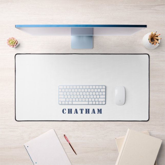 Personalized Favourite Coastal Town Name Desk Mat (Office 1)