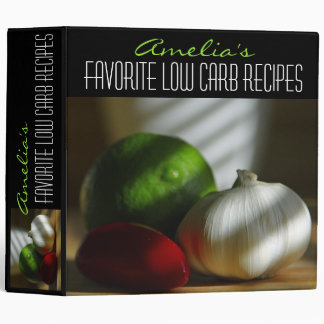 Personalized Favourite Low Carb Recipe Binder