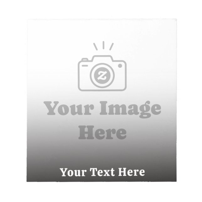 Personalized Favourite Photo with Text Notepad (Front)