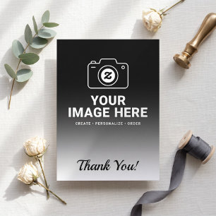 Personalized Favourite Photo with Text Thank You Card