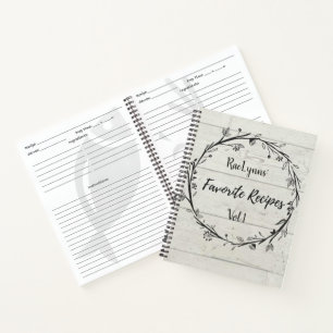 Personalized Favourite Recipes Notebook