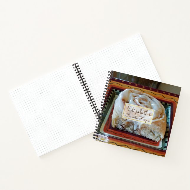 Personalized "Favourite Recipes" (Your Photo) Notebook (Inside)