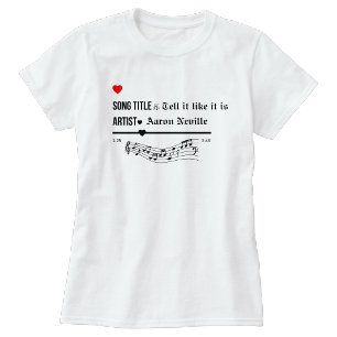 Personalized Favourite song title Tshirt