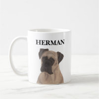 Personalized Fawn Masked Boxer