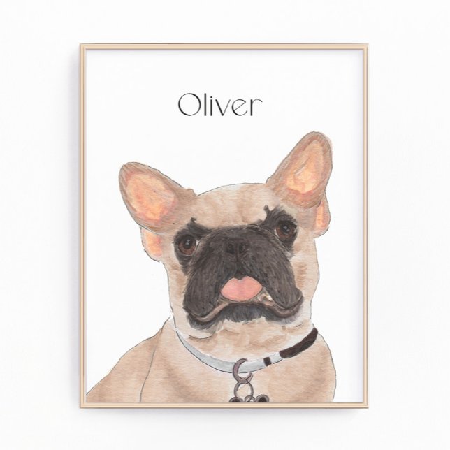 Personalized Fawn Masked Frenchie French Bulldog  Photo Print (Creator Uploaded)