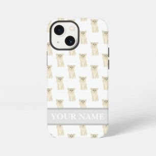 Personalized Fawn Tan Cream Long Haired Chihuahua iPhone 13 Mini Case