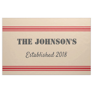 Personalized Feedsack Inspired Fabric