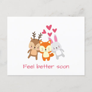 Personalized Feel Better Soon Postcard