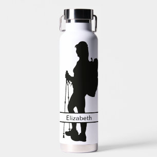 Personalized Female Hiker Water Bottle