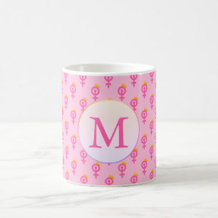 Personalized Feminist Pink Coffee Mug