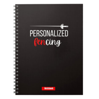 Personalized Fencing Notebook
