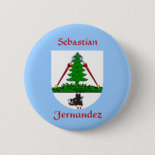 Personalized Fernandez Historical Shield 2 Inch Round Button