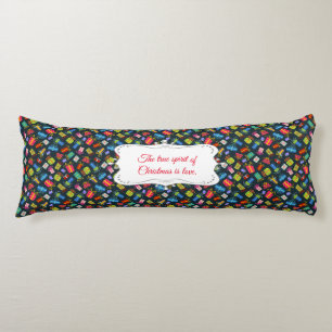 Personalized Festive Christmas Pattern Body Pillow