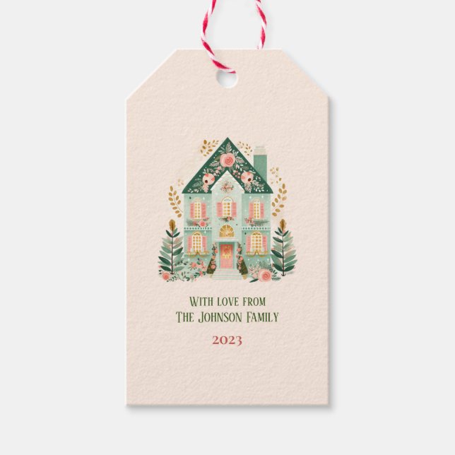 Personalized Festive Gift Tag (Front)