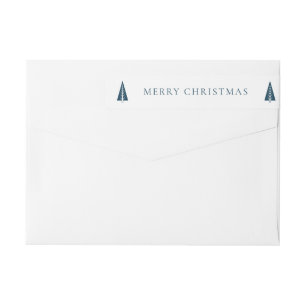 Personalized  festive merry christmas  wrap around label