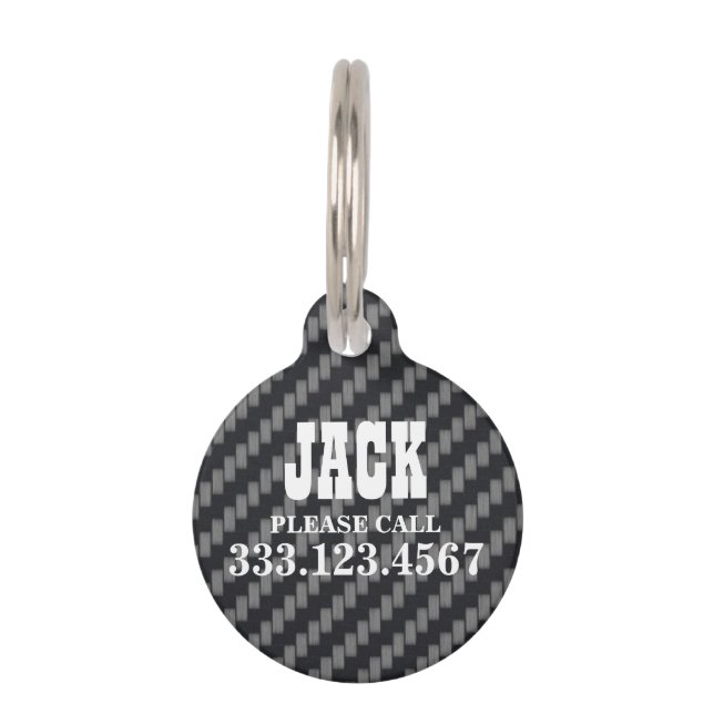 Personalized Fibre Pet Tag (Front)
